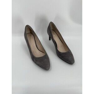 COLE HAAN Grand OS Gray Suede Leather Women's Heels  Size 9 B